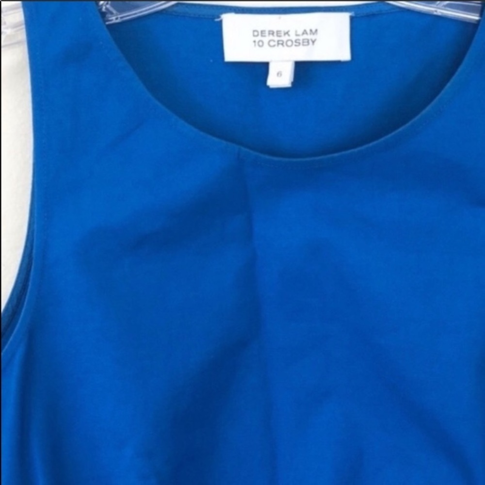 - Derek lam blue size 6 petite dress size small petite - Picture 6 of 6